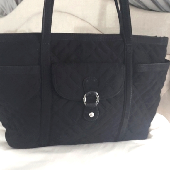 Vera Bradley Other Vera Bradley Black Quilted Weekender Lined With